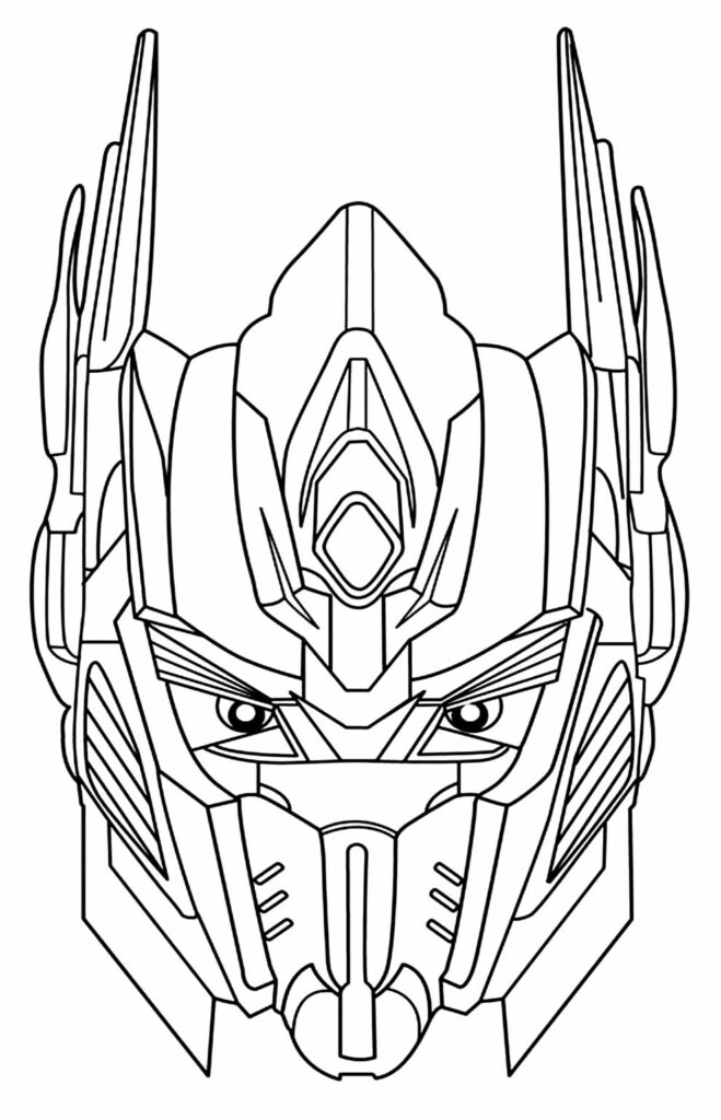 Máscara de Transformers para colorir e recortar