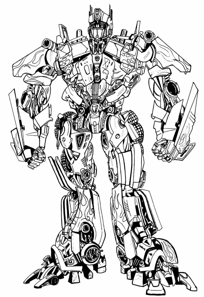 Desenhos Transformers Colorir e Pintar
