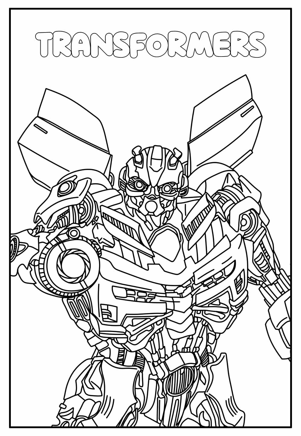 Transformers para colorir