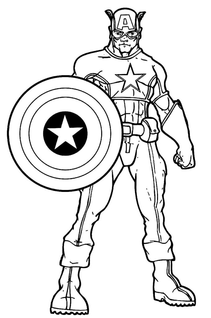 Desenhos do Capitão América