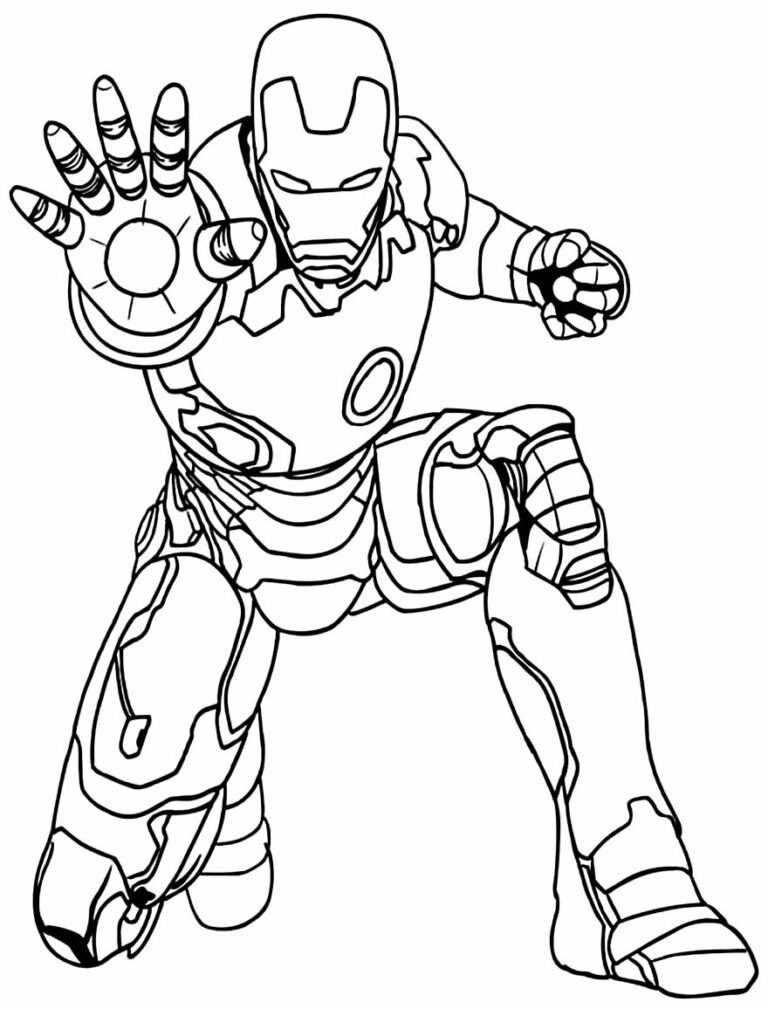Desenhos do Homem de Ferro para colorir - Bora Colorir