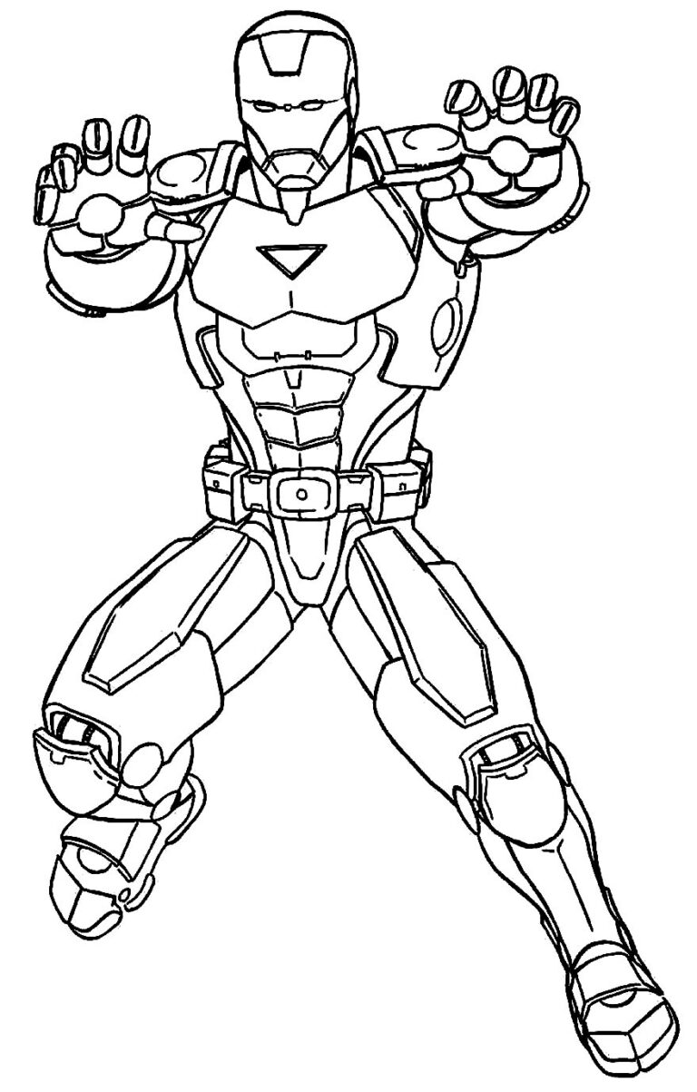 Desenhos do Homem de Ferro para colorir - Bora Colorir