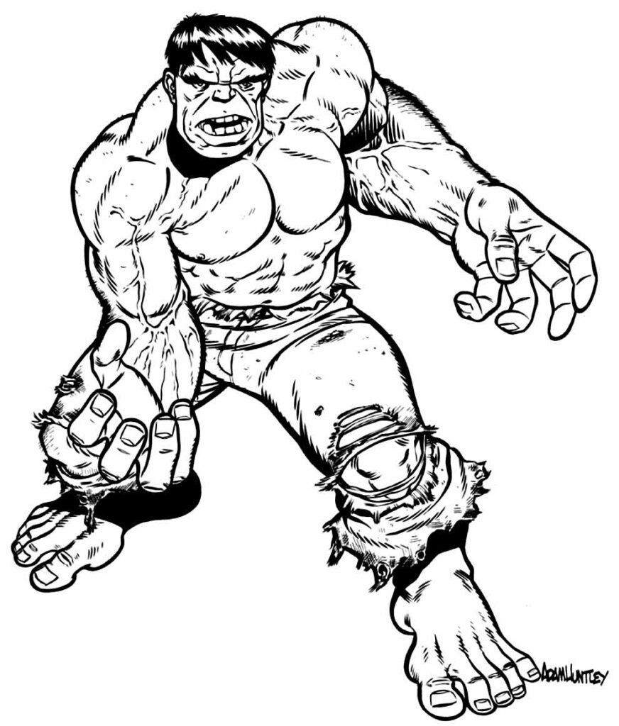 Desenhos Hulk Colorir