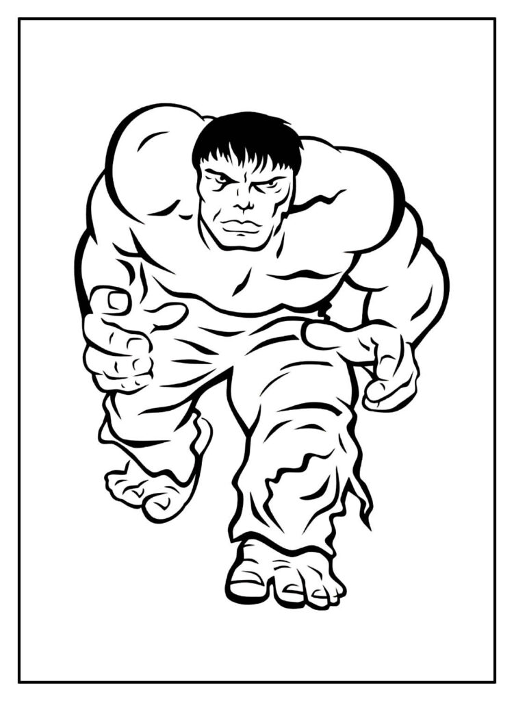 Colorir desenho de Hulk