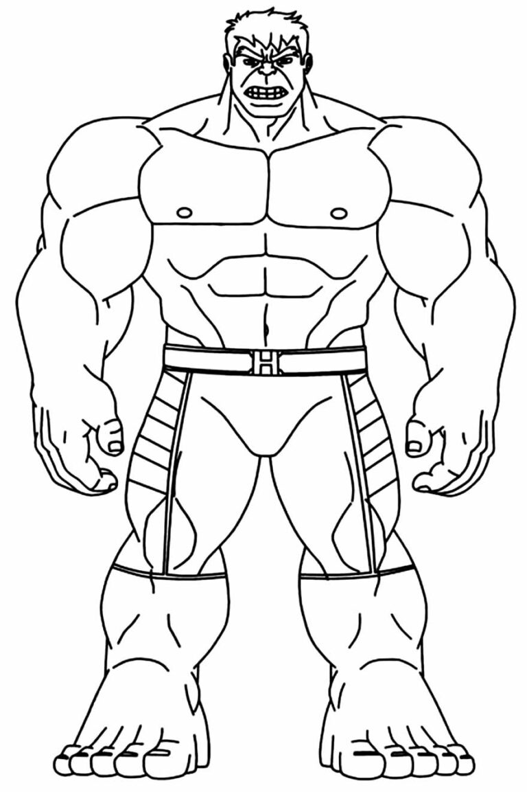 Desenhos do Hulk para colorir - Bora Colorir