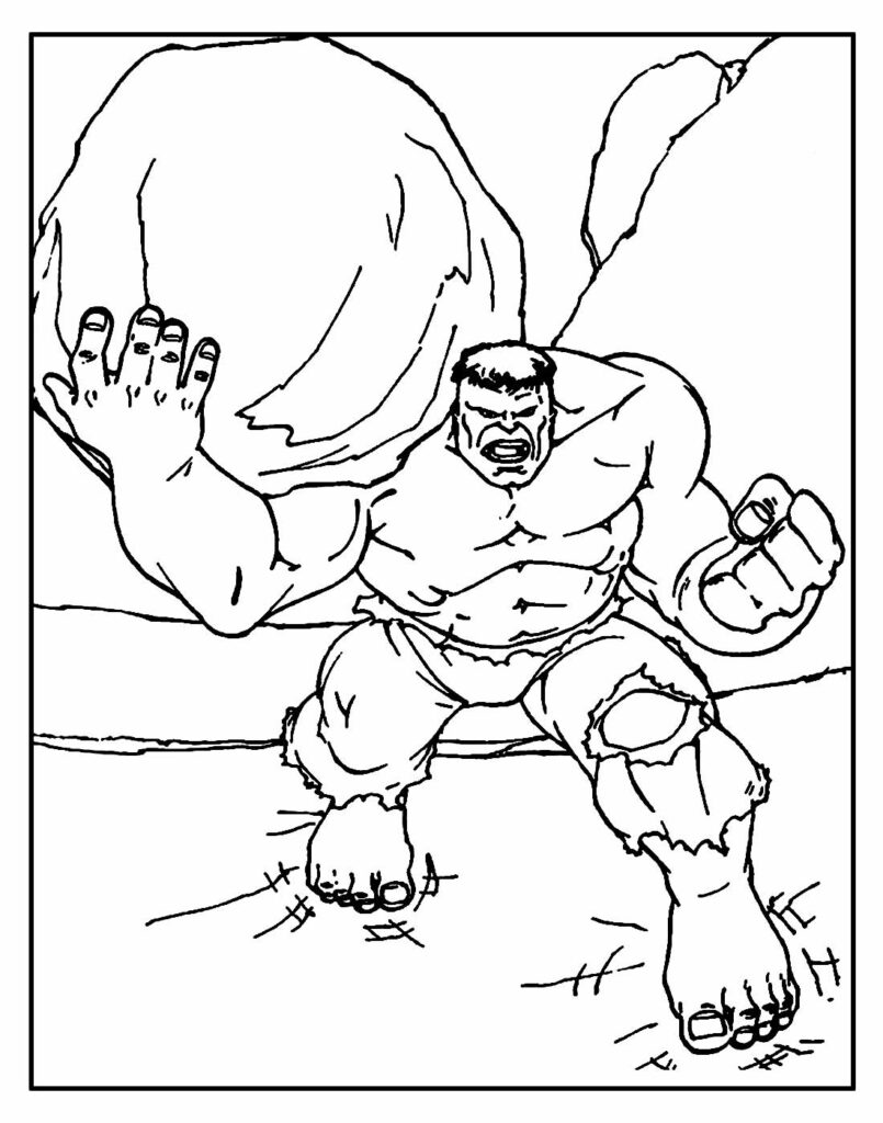 Desenhos para colorir Hulk