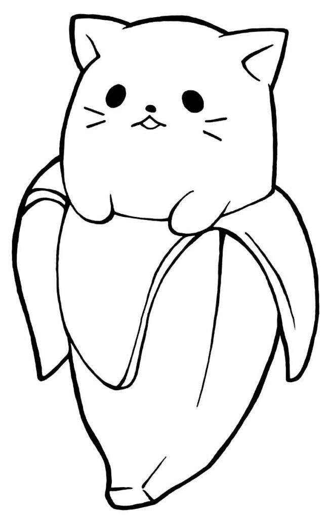 180 Desenhos kawaii para desenhar e colorir  Desenho de gato fácil,  Desenhos kawaii, Desenhos de gatos