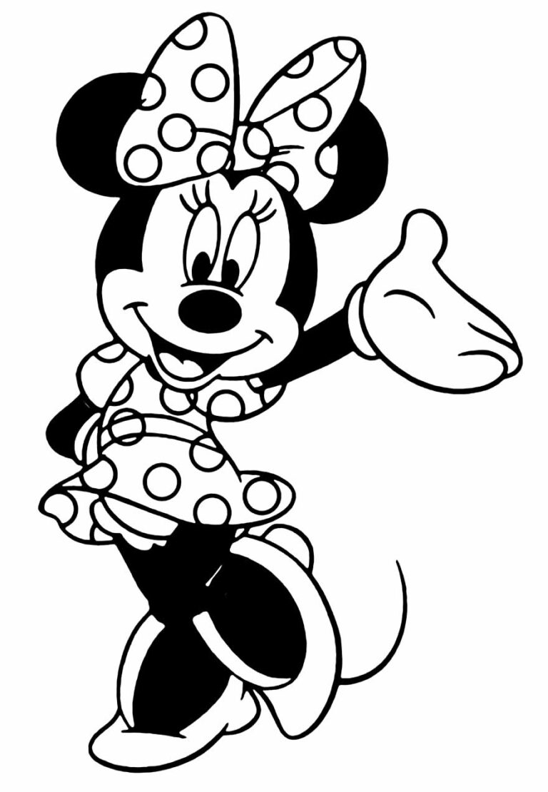 Desenhos da Minnie para colorir - Bora Colorir