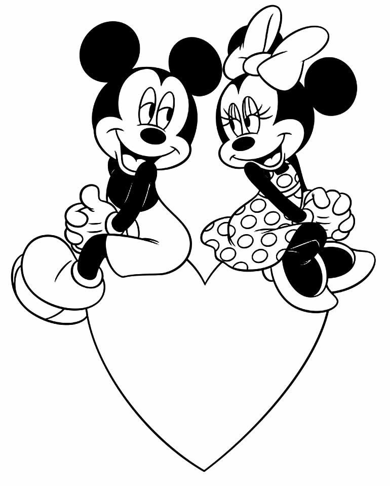 Desenho para colorir Minnie