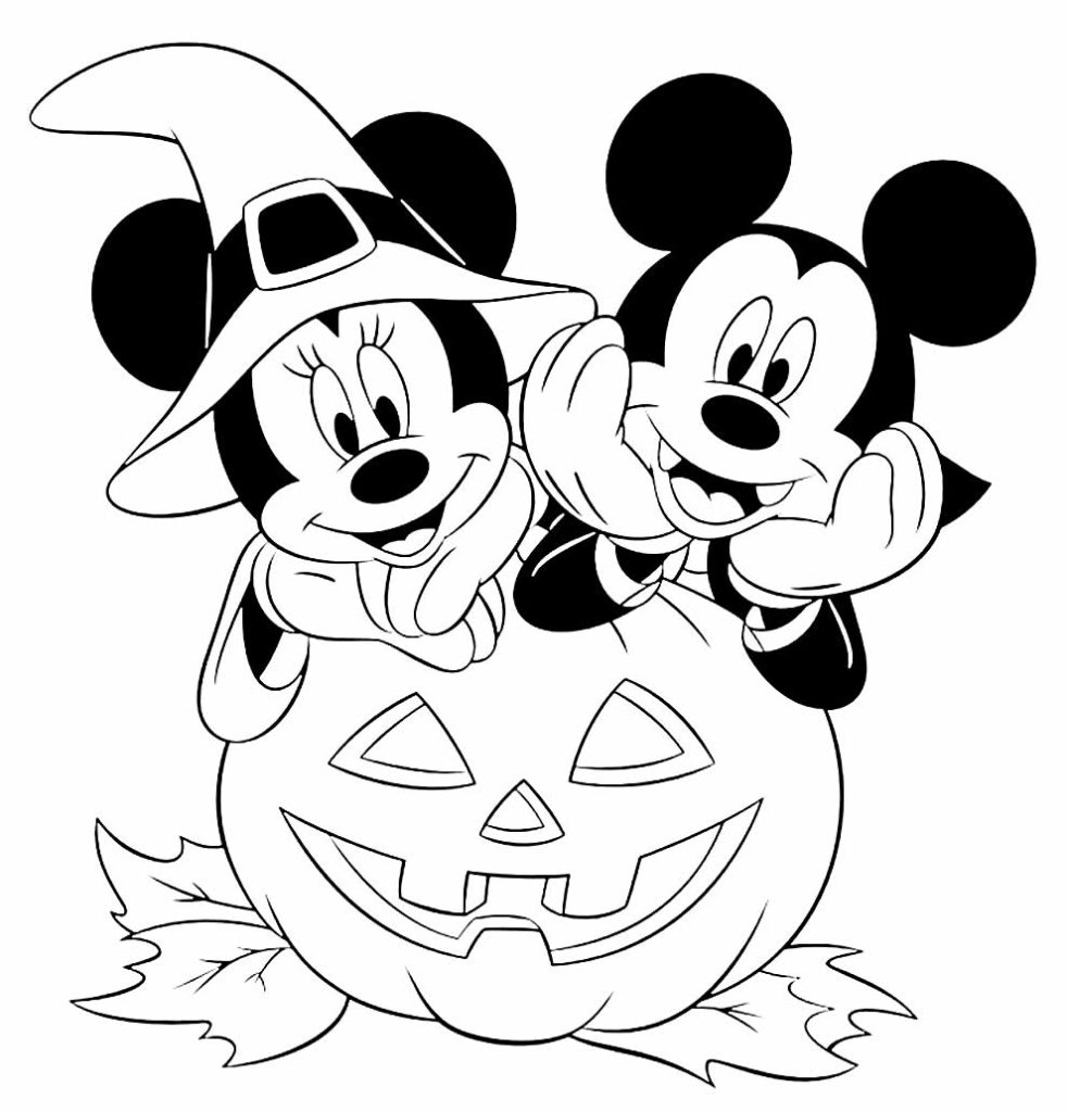 Desenhos do Mickey e Minnie para colorir