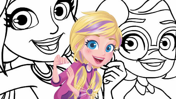 Colorindo Polly Pocket - Pinte sua amiga Polly Pocket em Jogos na Internet