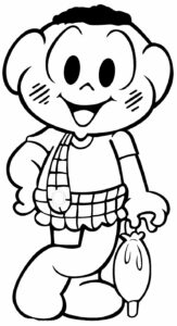 Desenhos da Turma da Mônica para colorir - Bora Colorir