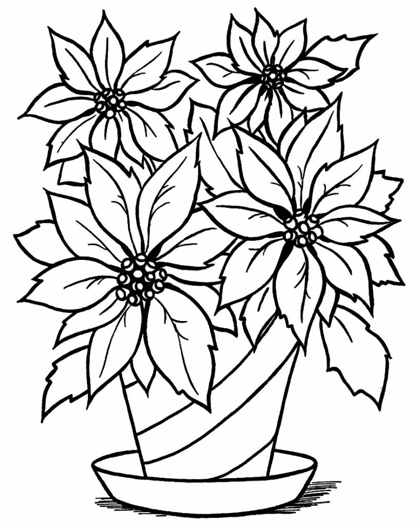 Desenho de Flores para Pintar - Educamais