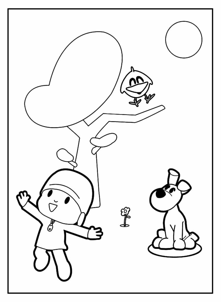 desenho para colorir pocoyo-47 - OrigamiAmi