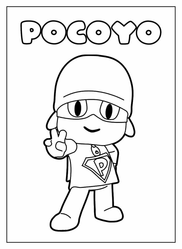 Desenhos de Pocoyo para colorir