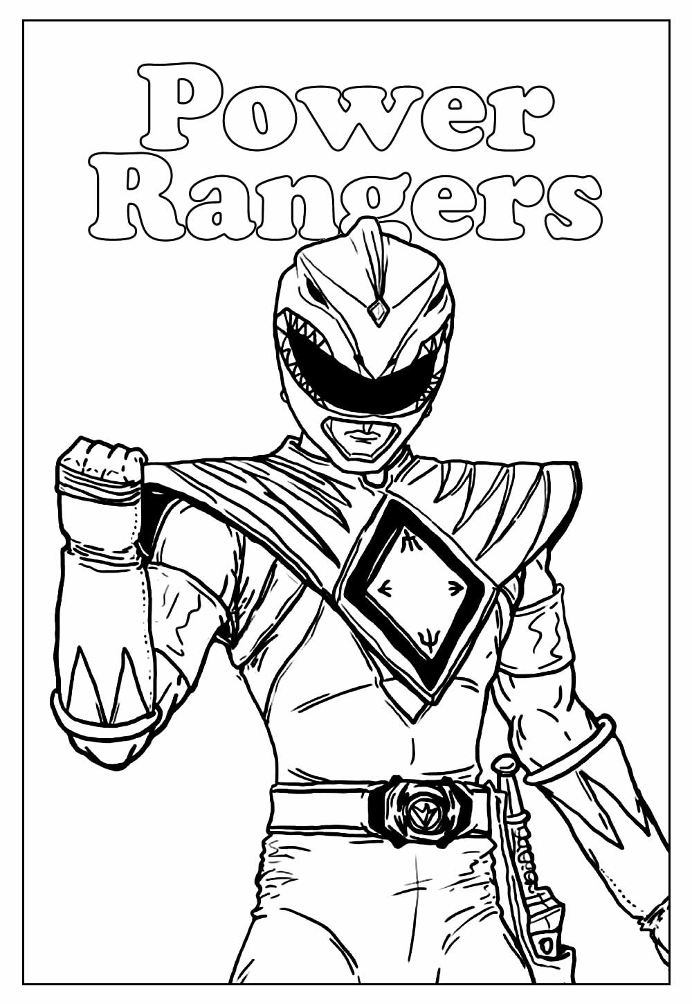 Power Ranger para colorir