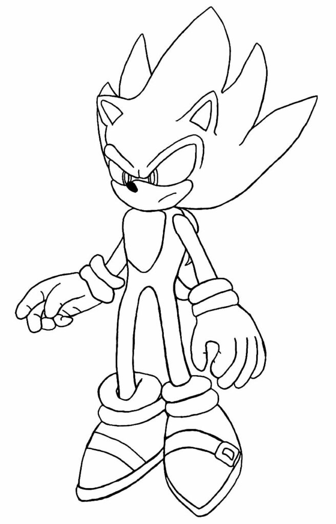 Desenhos do Sonic para Colorir e Imprimir - Brinquedos de Papel