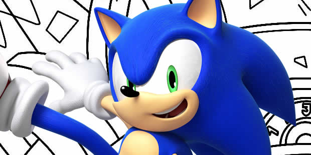 Colorindo Sonic de Azul Babão, Reino das Cores