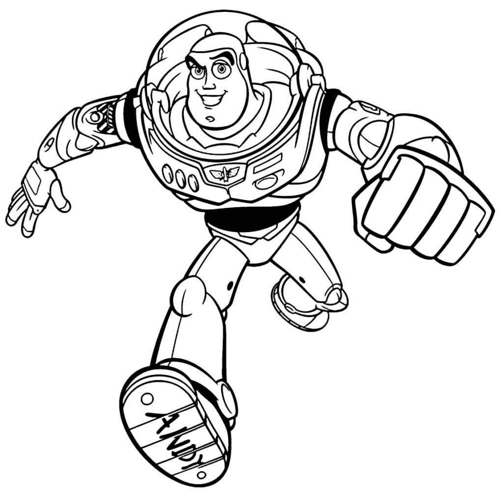 Desenho para colorir Toy Story - Buzz Lightyear