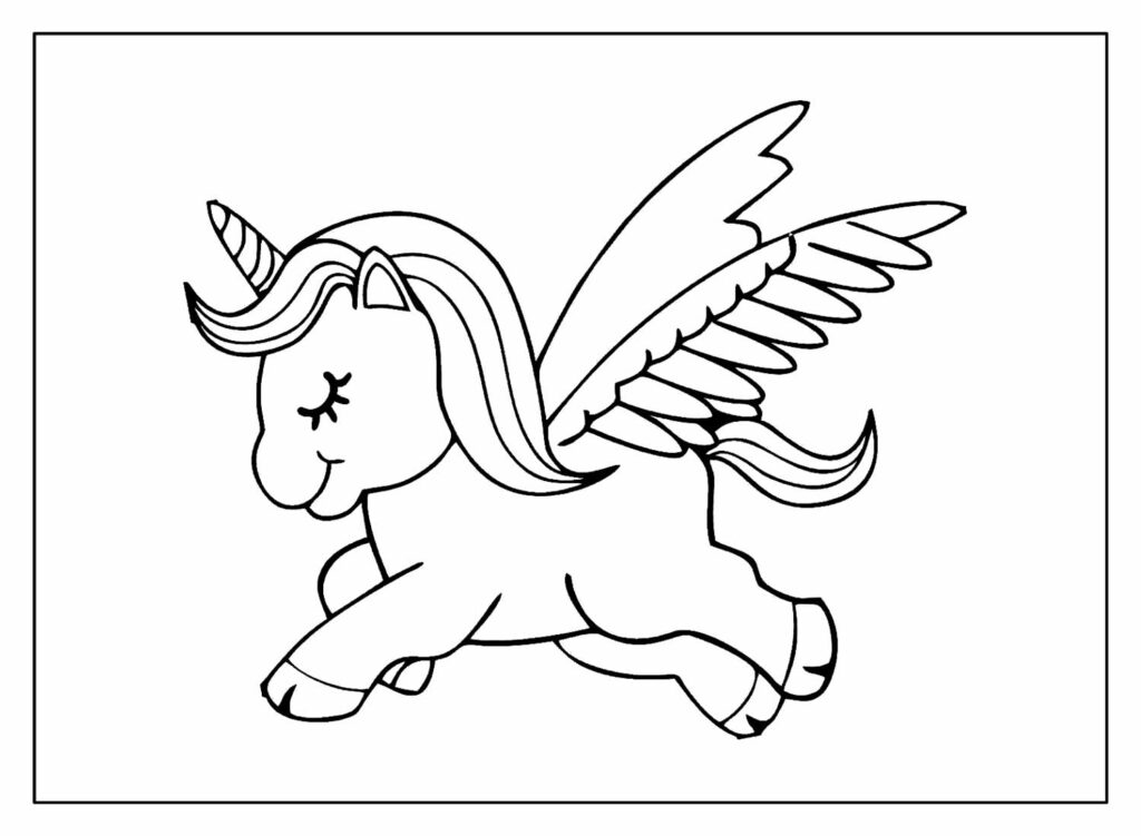 Desenho de Unicórnio para colorir  Desenhos para colorir e imprimir gratis