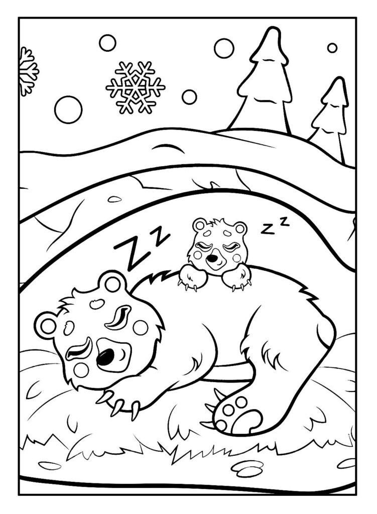 Páginas para colorir de Urso