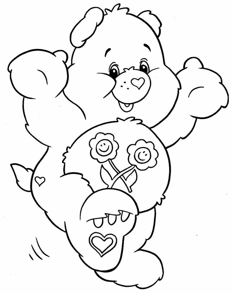 Desenhos de Ursinhos Carinhosos para colorir