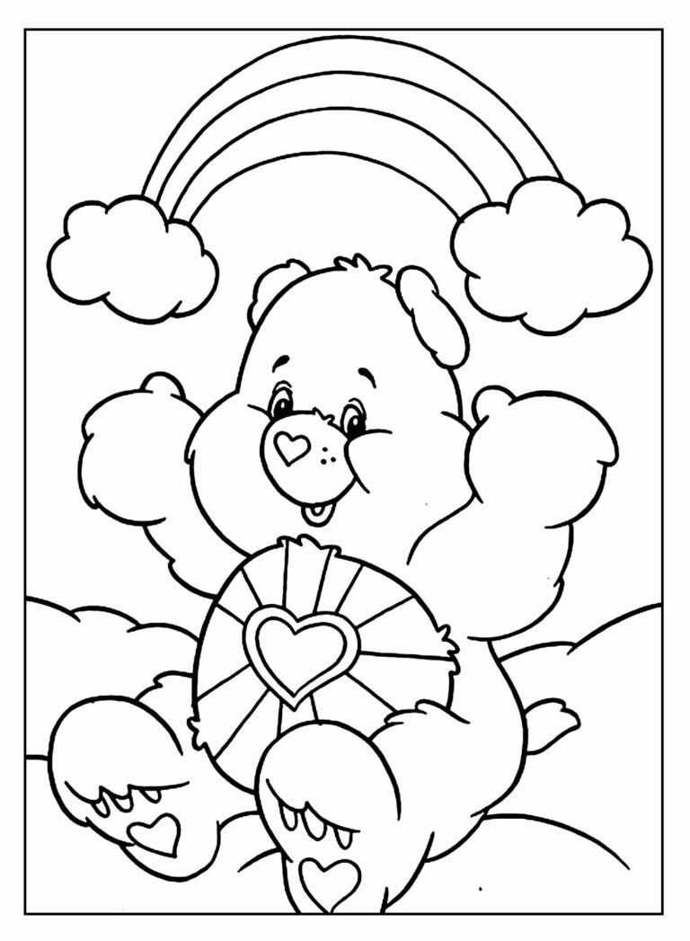 Desenhos dos Ursinhos Carinhosos para colorir - Bora Colorir