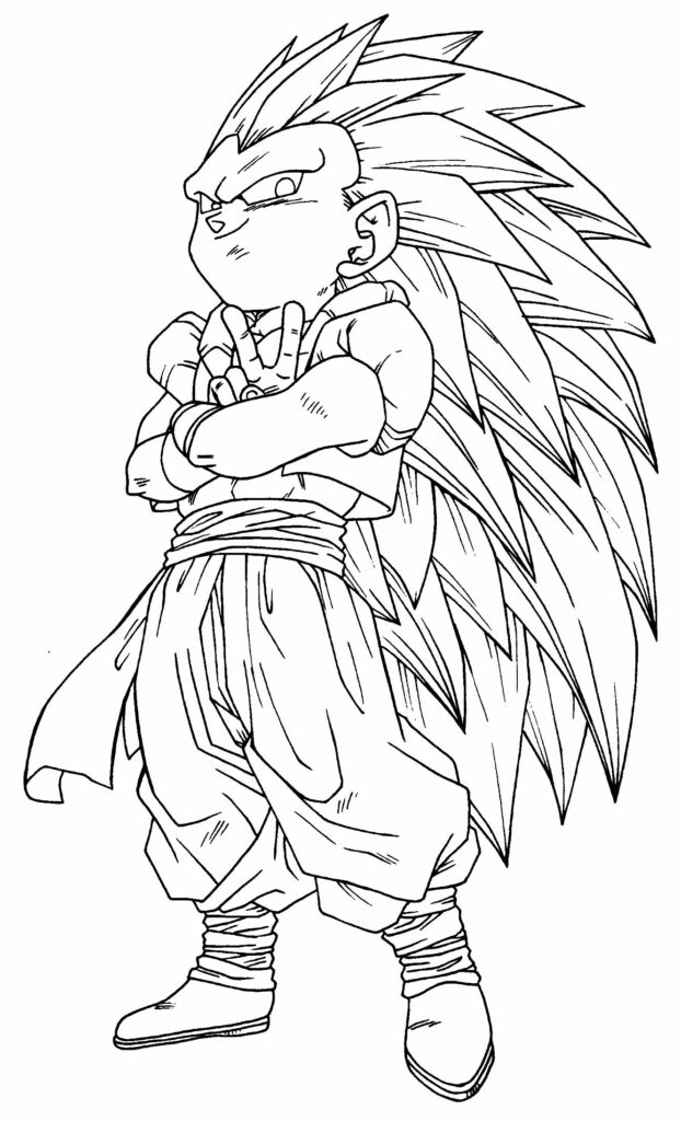 78+ Desenhos do Dragon Ball Z para Imprimir e Colorir