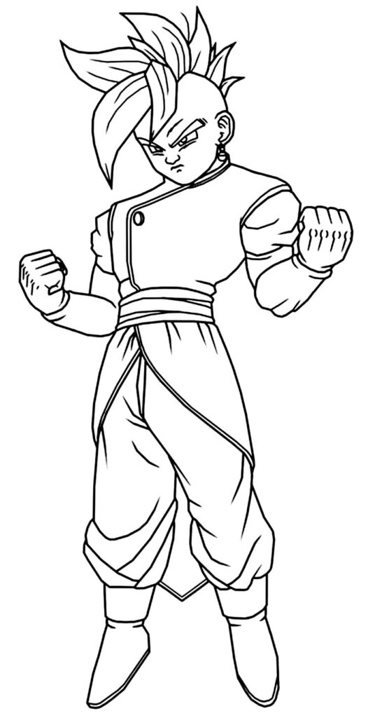 Desenho de DBZ para colorir  Desenhos para colorir e imprimir gratis