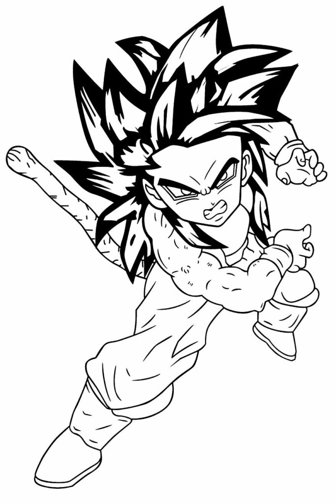 78+ Desenhos do Dragon Ball Z para Imprimir e Colorir