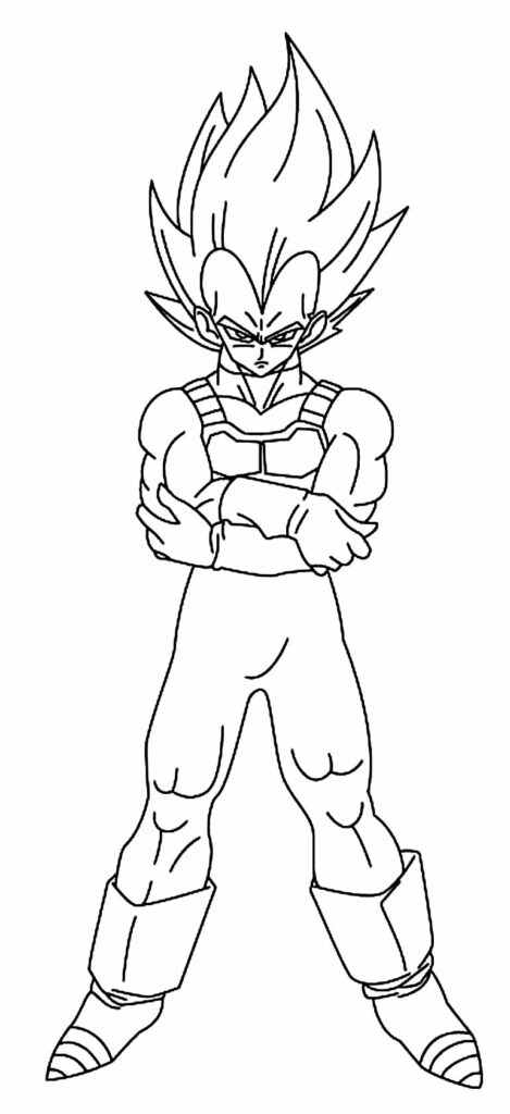 Desenhos para colorir gratuitos de dragon-ball-z para imprimir e colorir - Dragon  Ball Z - Just Color Crianças : Páginas para colorir para crianças