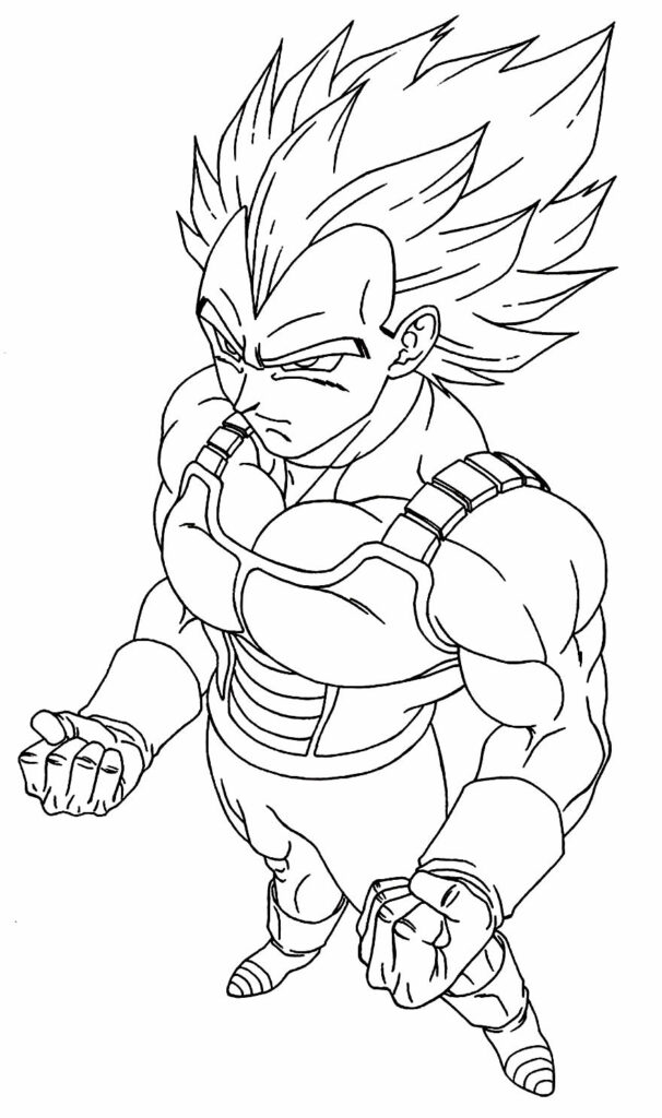 Desenhos simples para colorir para crianças de dragon-ball-z, grátis, para  baixar - Dragon Ball Z - Just Color Crianças : Páginas para colorir para  crianças