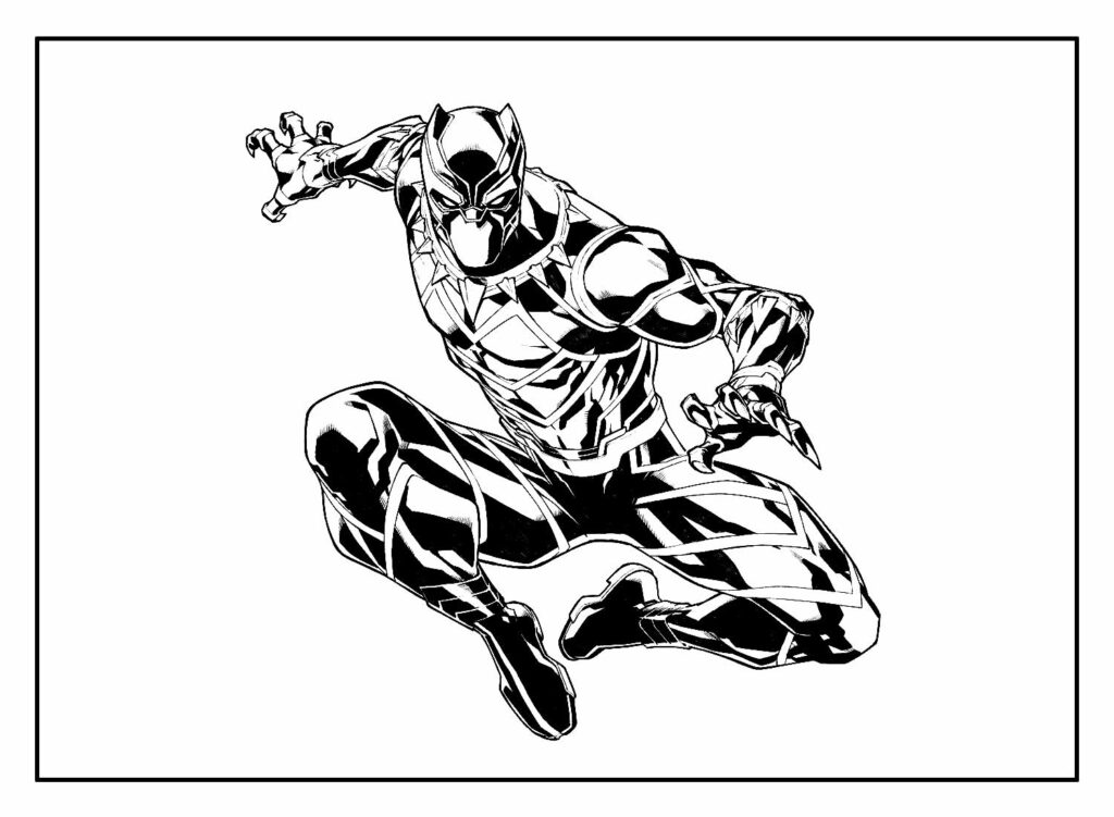 Desenhos para colorir de Pantera Negra