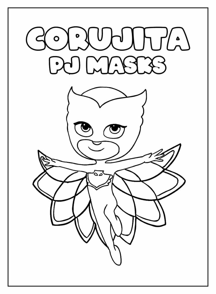 Desenho Educativo de Corujita para colorir - PJ Masks