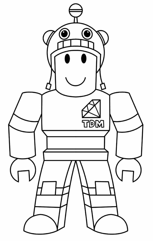 Imprimir para colorir e pintar o desenho Roblox - 6349