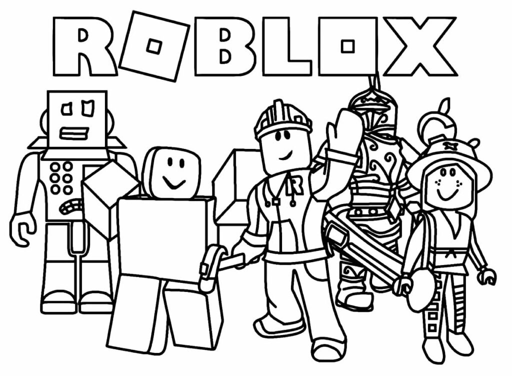 Desenhos de Roblox para colorir - Bora Colorir