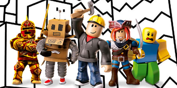 personagens roblox para colorir