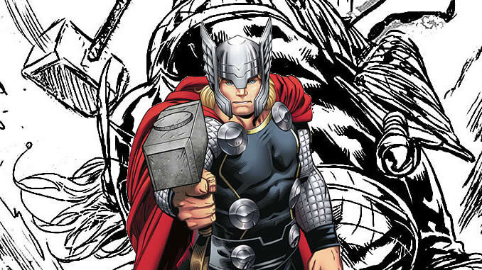 Desenhos Thor para colorir
