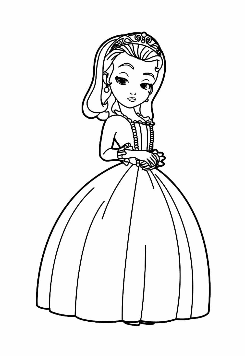 desenho para colorir princesa sofia