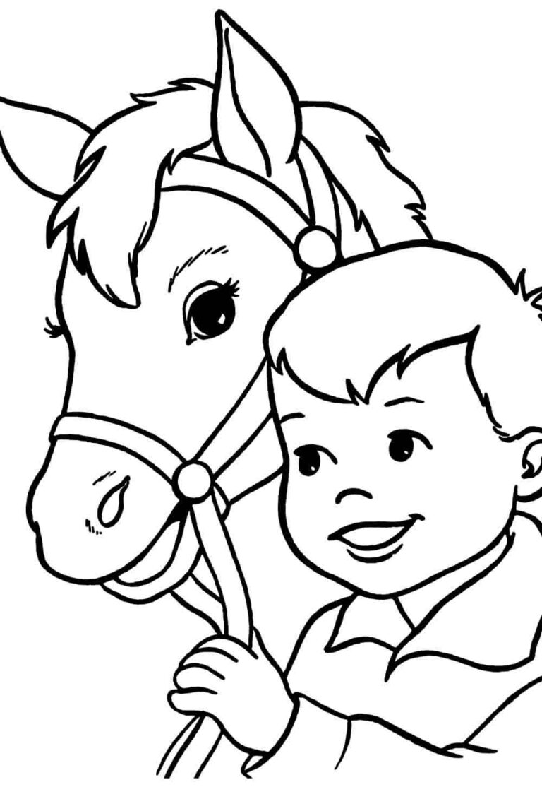 Desenhos de Cavalo para colorir - Bora Colorir