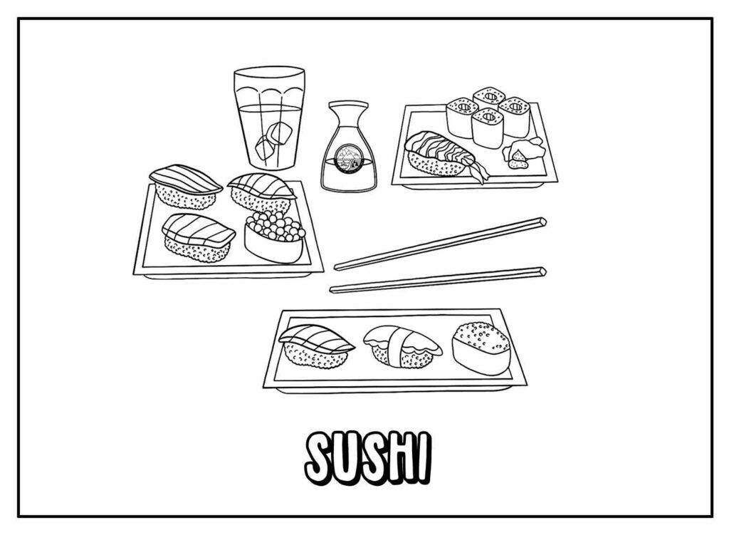 Desenhos Sushi