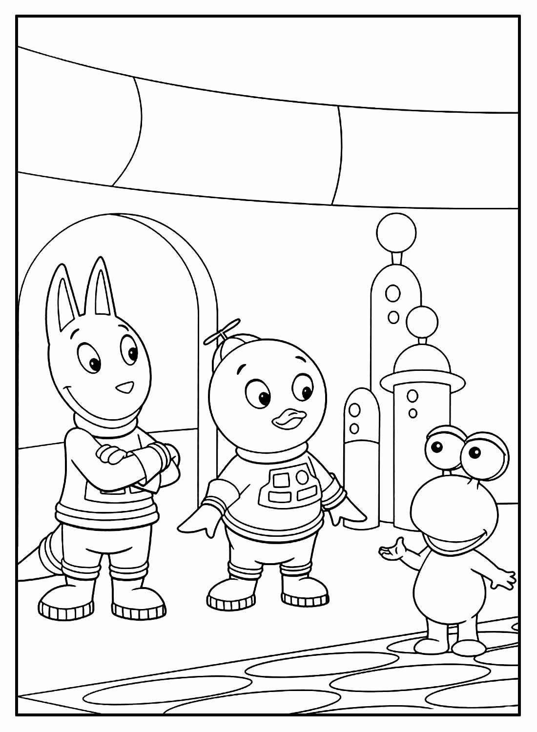 Desenhos dos Backyardigans para colorir - Bora Colorir