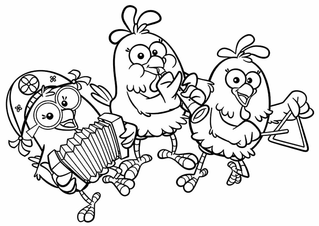 Desenhos da Galinha Pintadinha para colorir - Bora Colorir