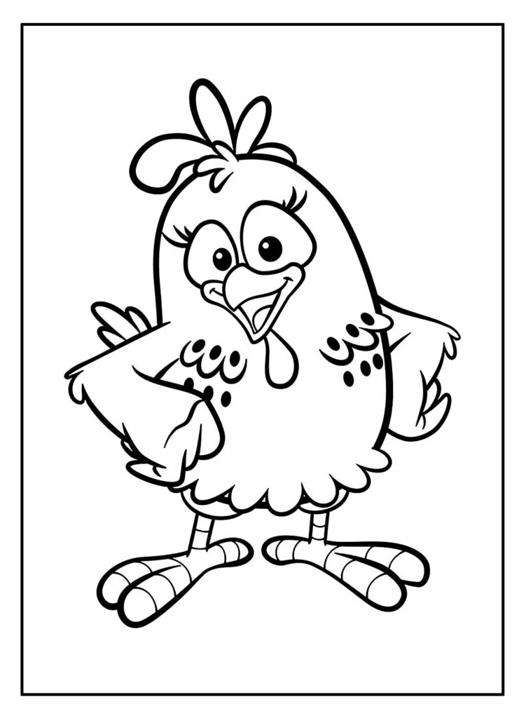 Galinha Pintadinha para colorir