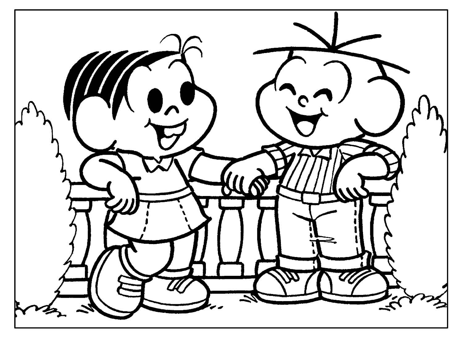 Desenhos da Mônica para colorir Bora Colorir