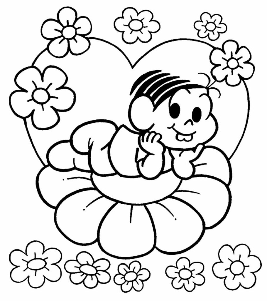 Mônica para colorir