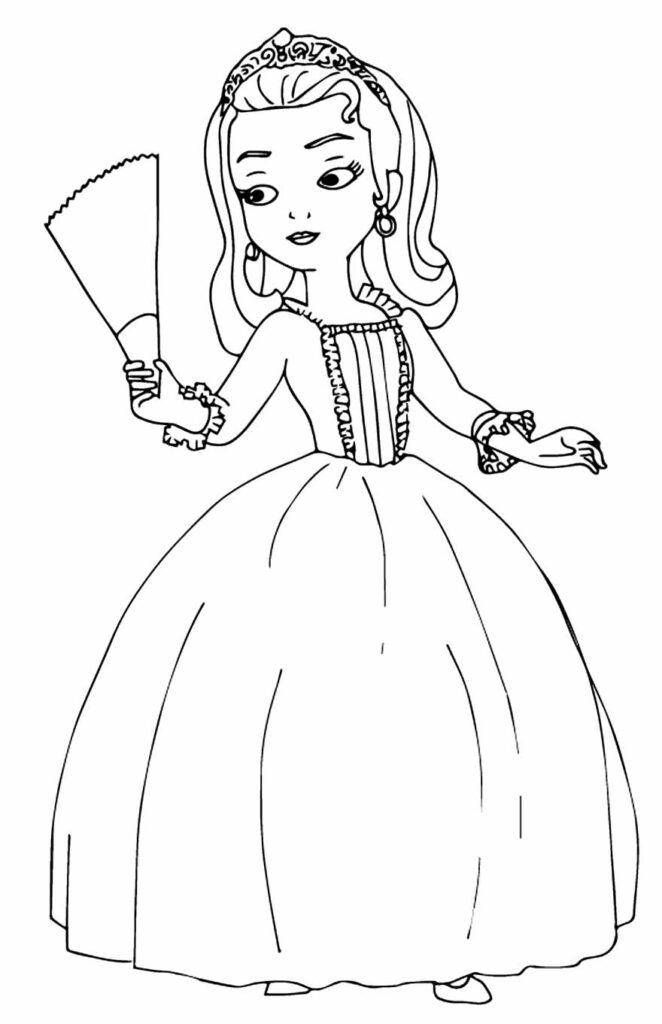 Desenhos para colorir de Princesa Sofia