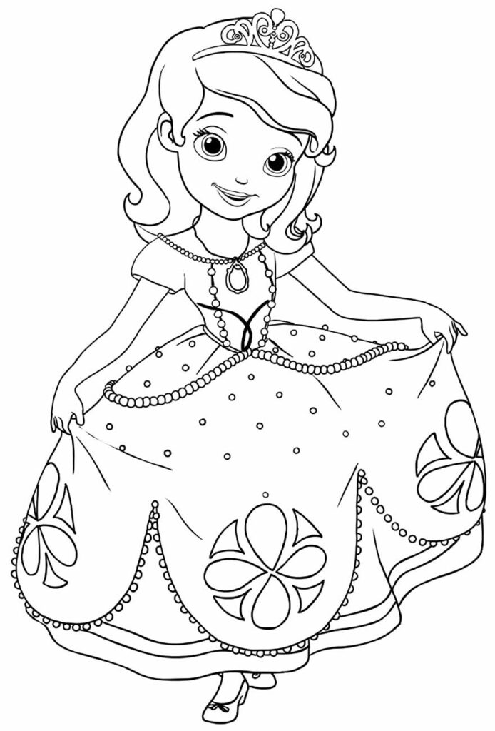 Princesa Sofia para colorir