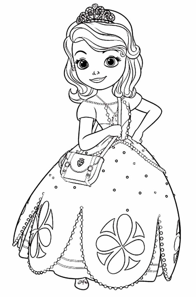 Desenho para colorir Princesa Sofia