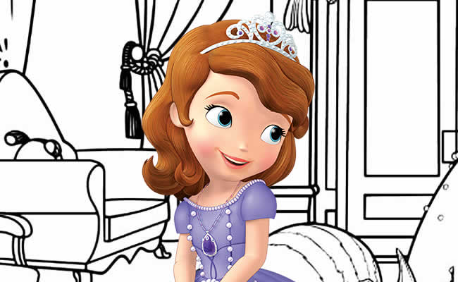 Livrinho para Colorir Princesa Sofia Pagina-1 - Fazendo a Nossa Festa   Princesa sofia para colorir, Princesa sofia, Desenho da princesa sofia